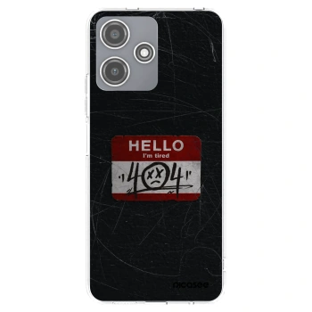 Picasee silikonový průhledný obal pro Xiaomi Redmi 12 5G - HELLO 404
