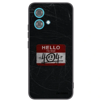 Picasee silikonový černý obal pro Motorola Edge 40 Neo - HELLO 404