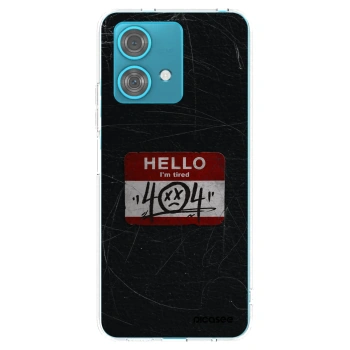 Picasee silikonový průhledný obal pro Motorola Edge 40 Neo - HELLO 404