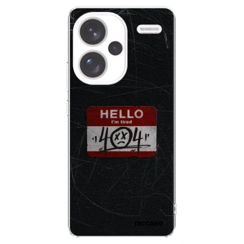 Picasee silikonový průhledný obal pro Xiaomi Redmi Note 13 Pro+ 5G - HELLO 404