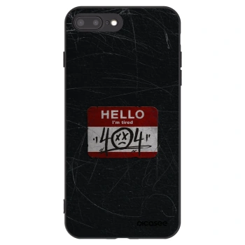 Picasee silikonový černý obal pro Apple iPhone 8 Plus - HELLO 404