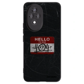 Picasee silikonový černý obal pro Honor 200 5G - HELLO 404