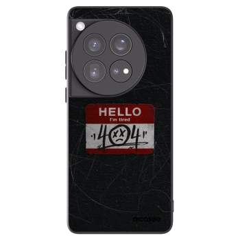 Picasee silikonový černý obal pro OnePlus 12 5G - HELLO 404