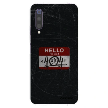 Picasee silikonový průhledný obal pro Xiaomi Mi 9 - HELLO 404
