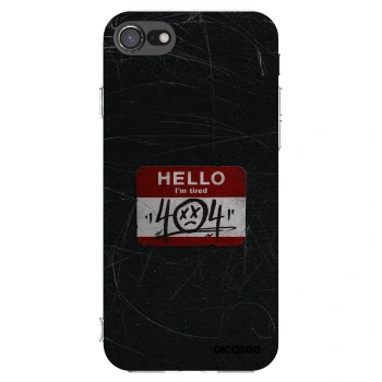 Picasee silikonový průhledný obal pro Apple iPhone 7 - HELLO 404