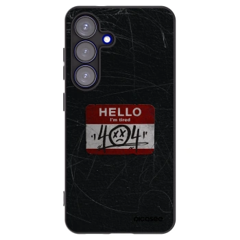 Picasee silikonový černý obal pro Samsung Galaxy S25 5G - HELLO 404