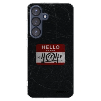Picasee silikonový průhledný obal pro Samsung Galaxy S25 5G - HELLO 404