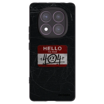 Picasee silikonový černý obal pro Xiaomi Redmi Note 14 Pro 4G - HELLO 404