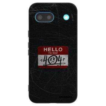 Picasee silikonový černý obal pro Google Pixel 8a - HELLO 404
