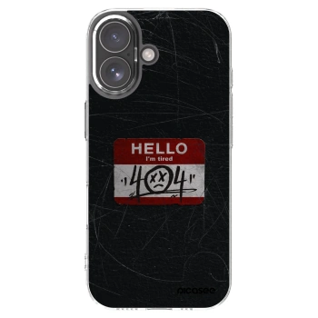 Picasee silikonový průhledný obal pro Apple iPhone 17 - HELLO 404