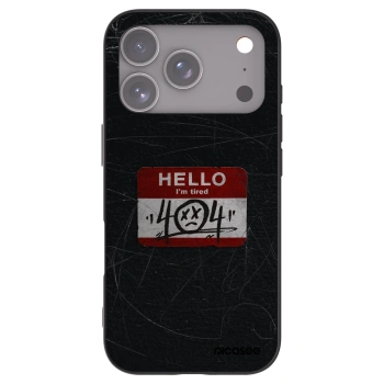 Picasee silikonový černý obal pro Apple iPhone 17 Pro - HELLO 404
