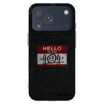 Picasee silikonový průhledný obal pro Apple iPhone 17 Pro - HELLO 404