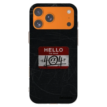 Picasee silikonový průhledný obal pro Apple iPhone 17 Pro Max - HELLO 404