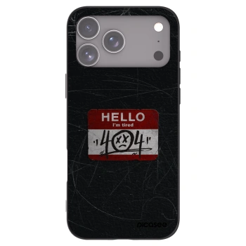 Picasee silikonový černý obal pro Apple iPhone 17 Pro Max - HELLO 404