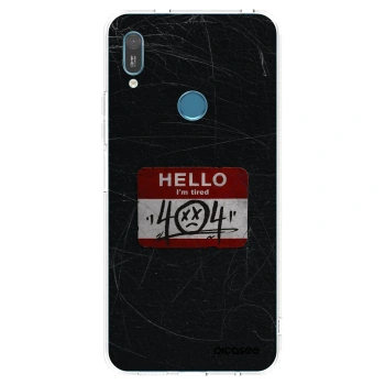 Picasee silikonový průhledný obal pro Huawei Y6 2019 - HELLO 404