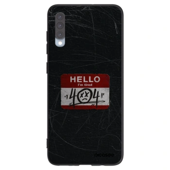 Picasee silikonový černý obal pro Samsung Galaxy A70 A705F - HELLO 404
