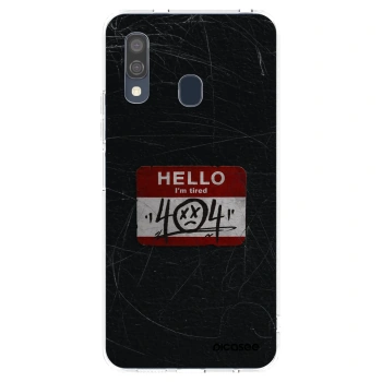 Picasee silikonový průhledný obal pro Samsung Galaxy A40 A405F - HELLO 404
