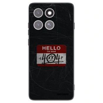 Picasee silikonový černý obal pro Motorola Edge 60 Fusion - HELLO 404