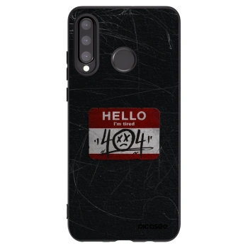 Picasee silikonový černý obal pro Huawei P30 Lite - HELLO 404
