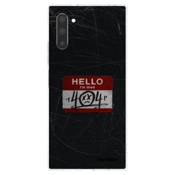 Picasee silikonový průhledný obal pro Samsung Galaxy Note 10 N970F - HELLO 404