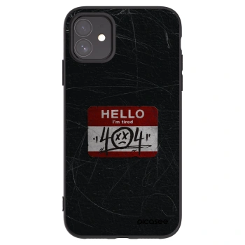 Picasee silikonový černý obal pro Apple iPhone 11 - HELLO 404