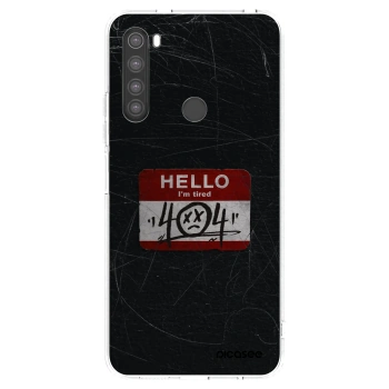 Picasee silikonový průhledný obal pro Xiaomi Redmi Note 8 - HELLO 404