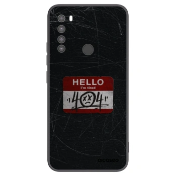Picasee silikonový černý obal pro Xiaomi Redmi Note 8 - HELLO 404