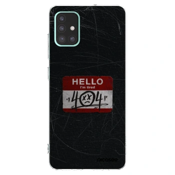 Picasee silikonový průhledný obal pro Samsung Galaxy A51 A515F - HELLO 404