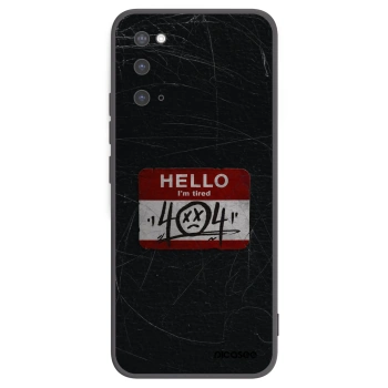 Picasee silikonový černý obal pro Samsung Galaxy S20 G980F - HELLO 404