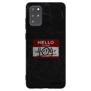 Picasee silikonový černý obal pro Samsung Galaxy S20+ G985F - HELLO 404