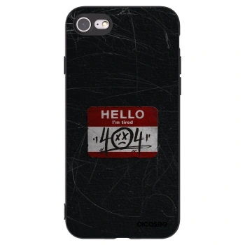 Picasee silikonový černý obal pro Apple iPhone SE 2020 - HELLO 404