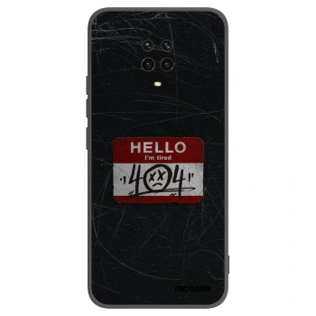 Picasee silikonový černý obal pro Xiaomi Redmi Note 9 Pro - HELLO 404