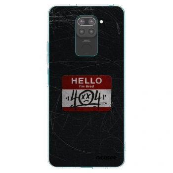 Picasee silikonový černý obal pro Xiaomi Redmi Note 9 - HELLO 404