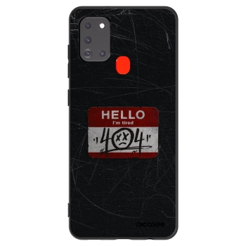 Picasee silikonový černý obal pro Samsung Galaxy A21s - HELLO 404