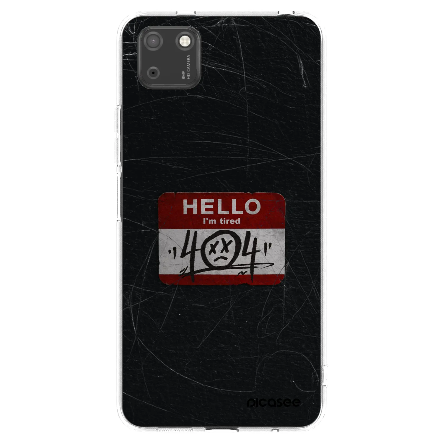 Picasee silikonový průhledný obal pro Huawei Y5P - HELLO 404