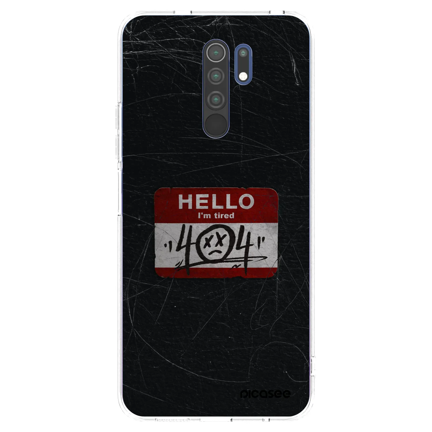 Picasee silikonový průhledný obal pro Xiaomi Redmi 9 - HELLO 404