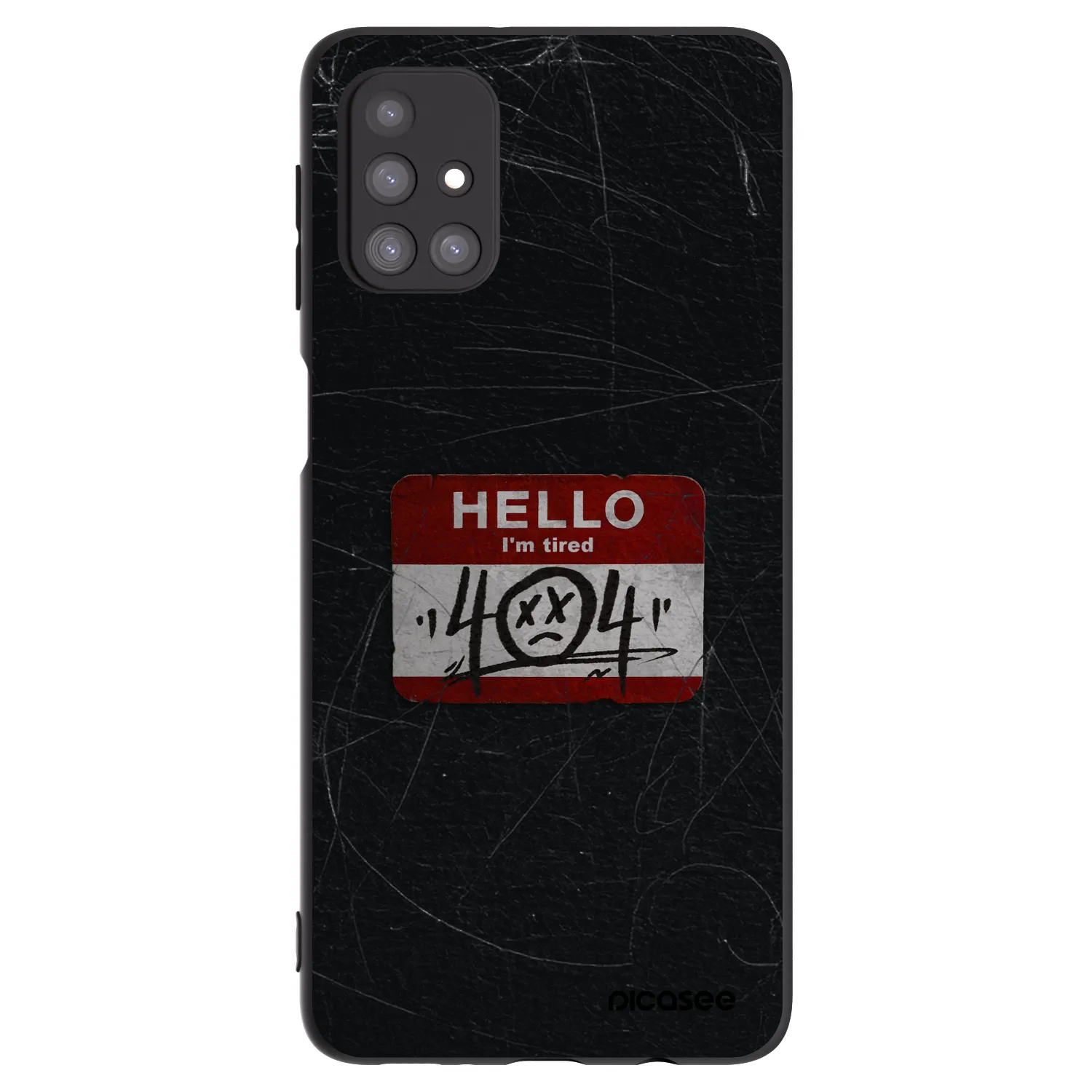 Picasee silikonový černý obal pro Samsung Galaxy M31s - HELLO 404