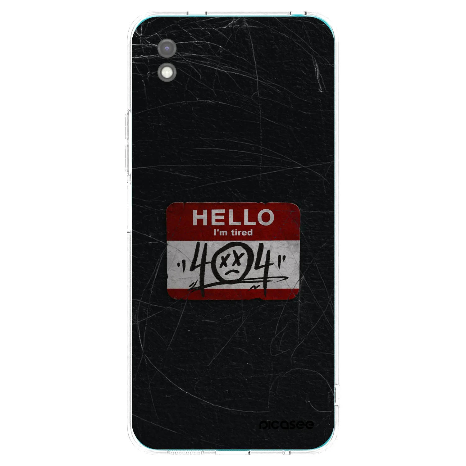 Picasee silikonový černý obal pro Xiaomi Redmi 9A - HELLO 404