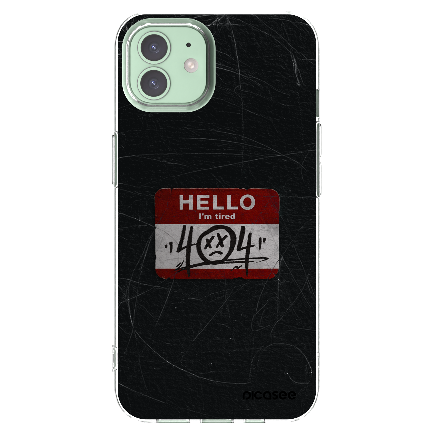 Picasee silikonový průhledný obal pro Apple iPhone 12 - HELLO 404