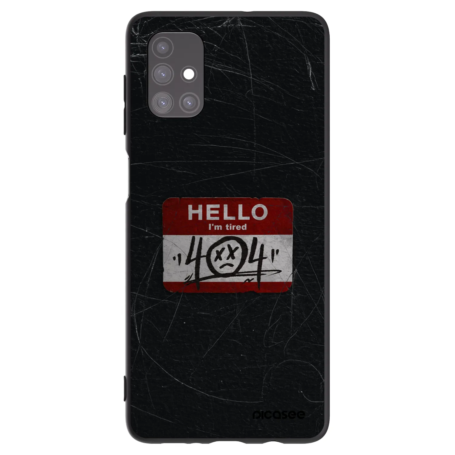 Picasee silikonový černý obal pro Samsung Galaxy M51 M515F - HELLO 404