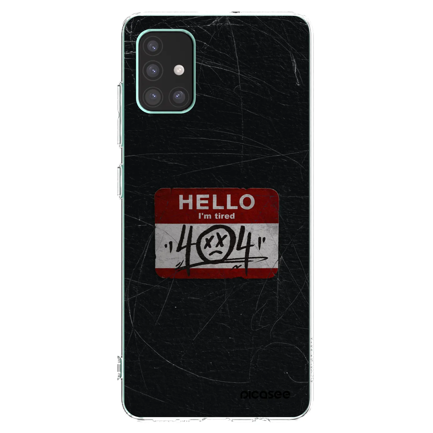 Picasee silikonový průhledný obal pro Samsung Galaxy M51 M515F - HELLO 404