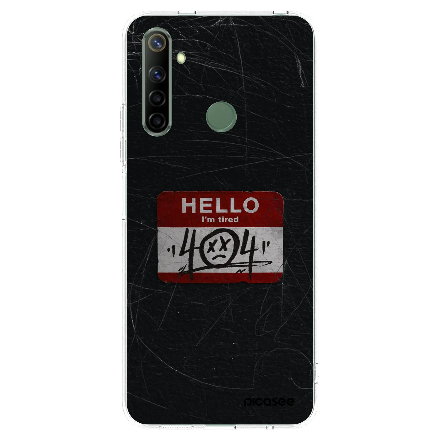 Picasee silikonový průhledný obal pro Realme 6i - HELLO 404