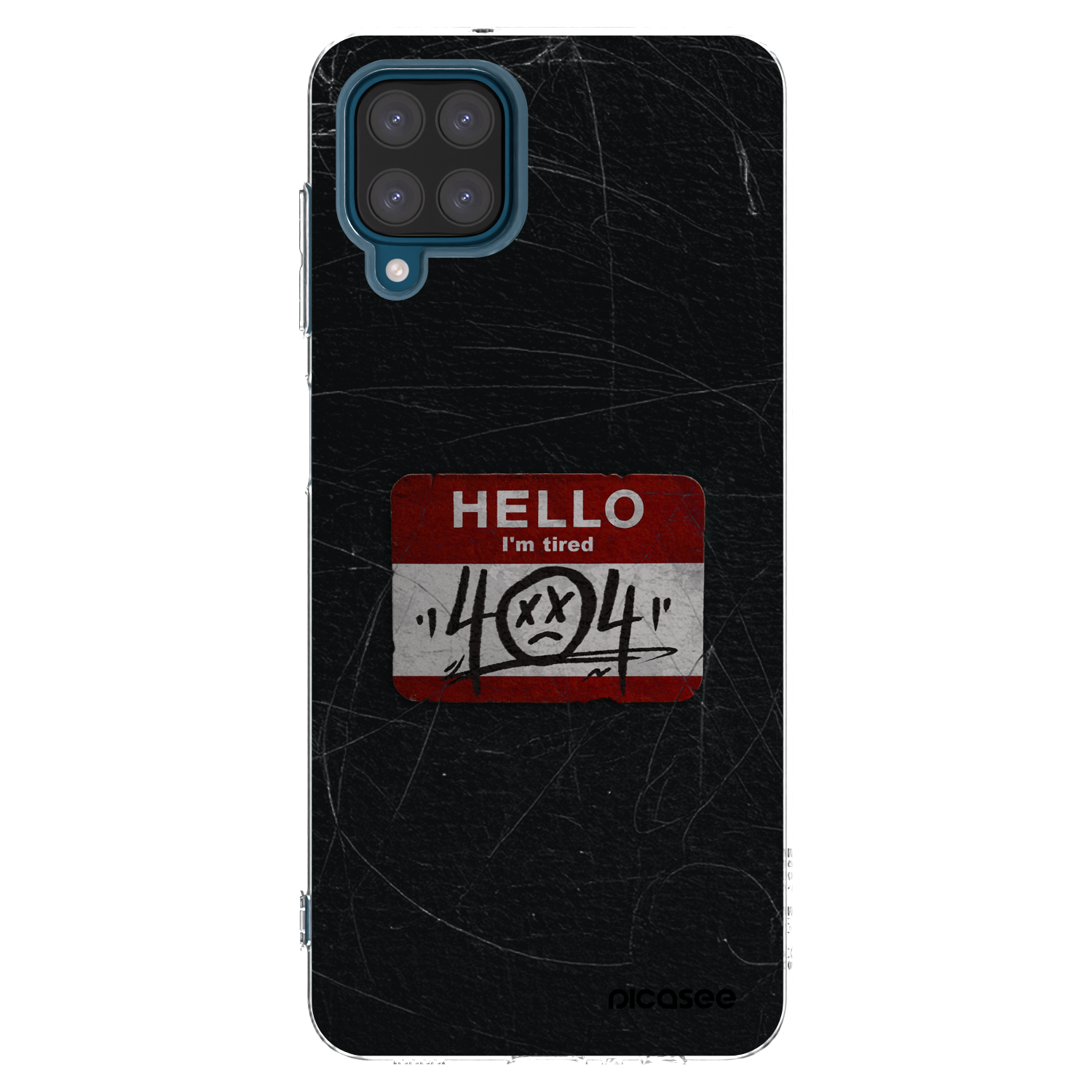 Picasee silikonový průhledný obal pro Samsung Galaxy A12 A125F - HELLO 404