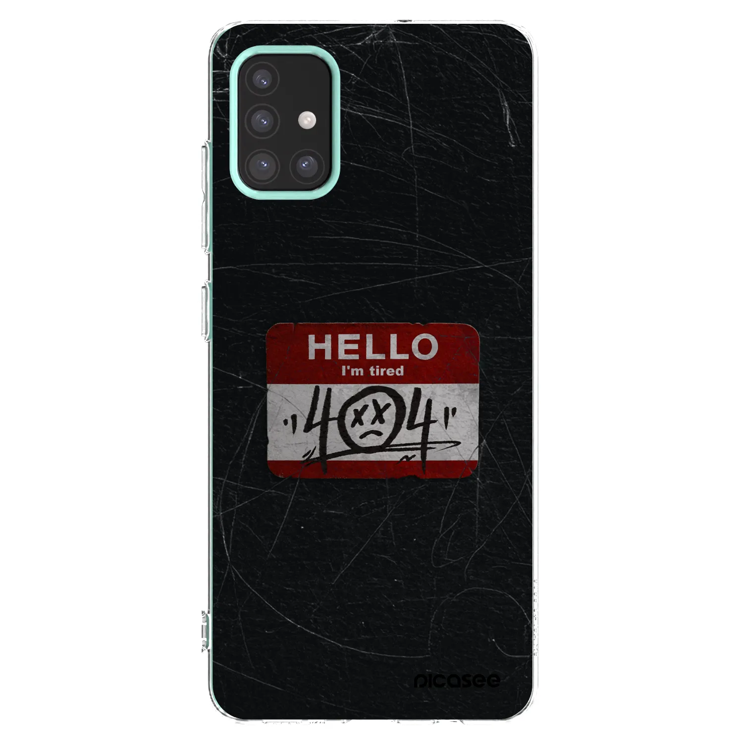 Picasee silikonový průhledný obal pro Samsung Galaxy M31s - HELLO 404