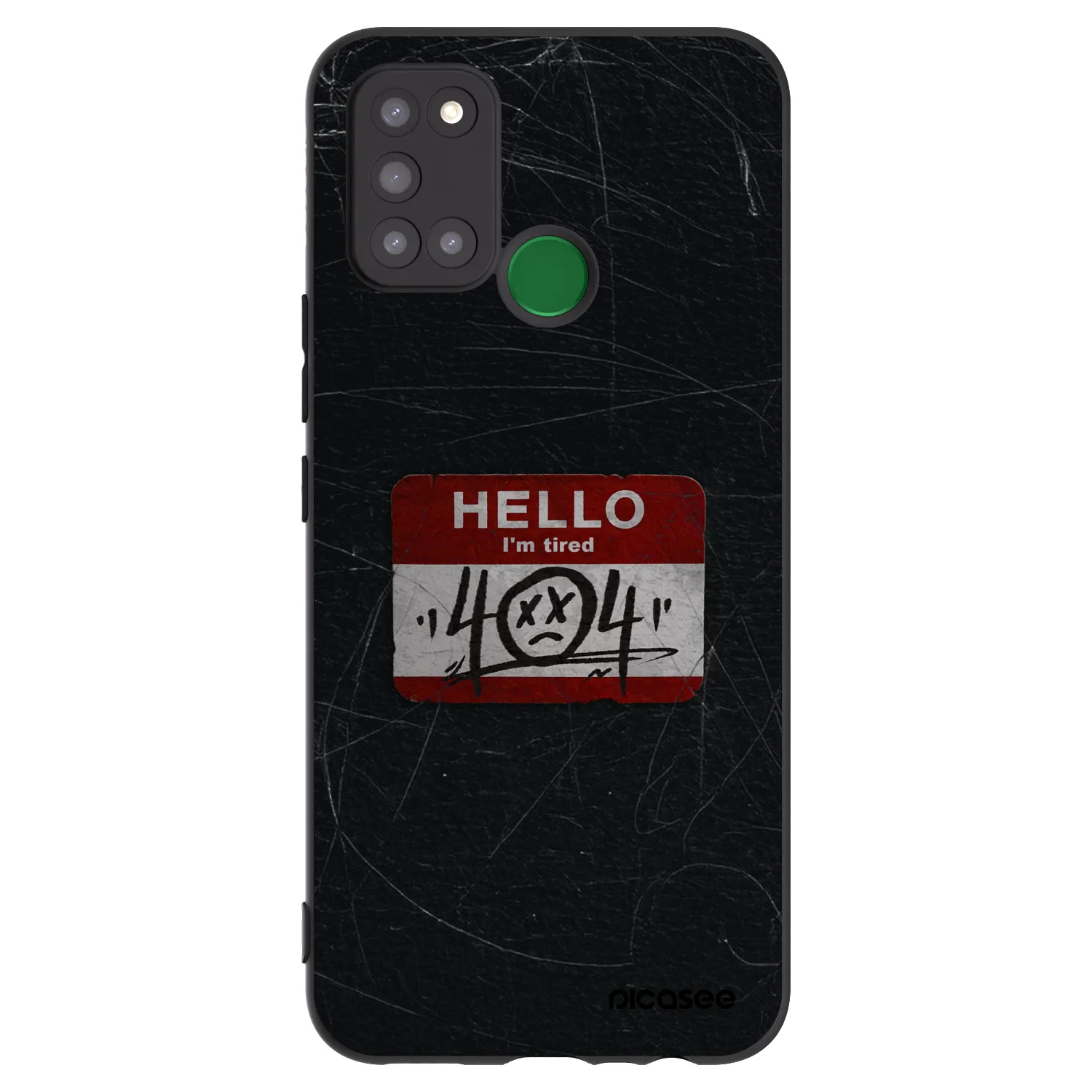 Picasee silikonový černý obal pro Realme 7i - HELLO 404