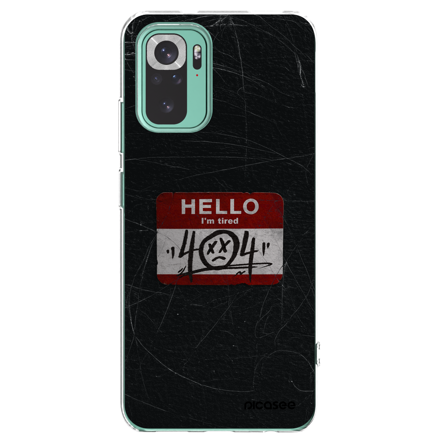 Picasee silikonový průhledný obal pro Xiaomi Redmi Note 10 Pro - HELLO 404