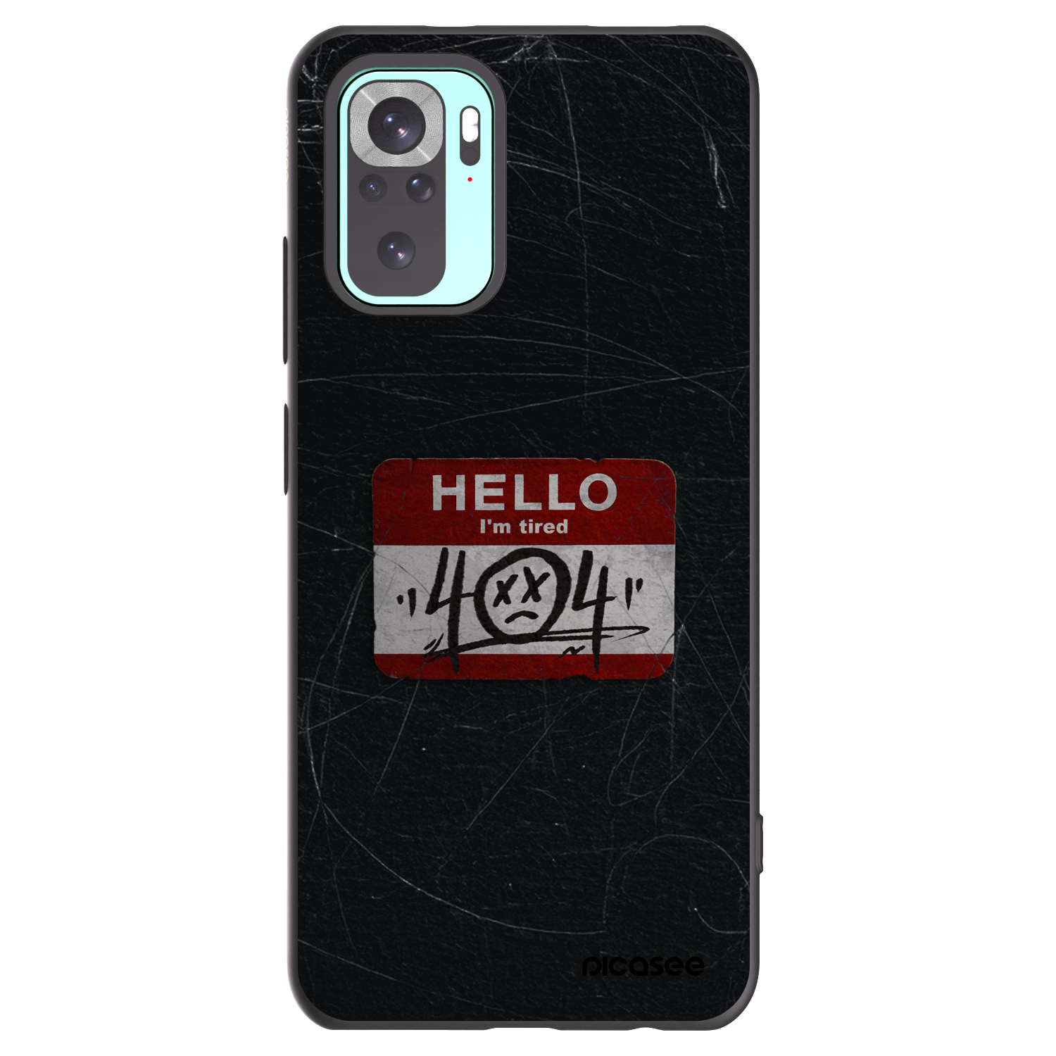 Picasee silikonový černý obal pro Xiaomi Redmi Note 10 Pro - HELLO 404