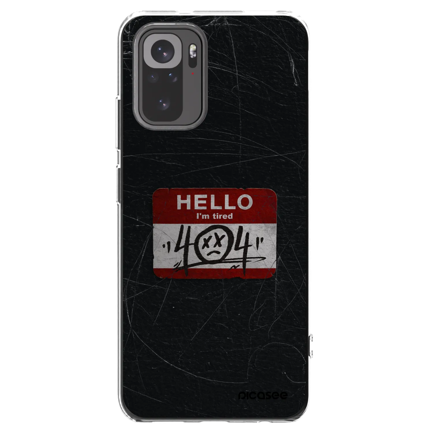 Picasee silikonový průhledný obal pro Xiaomi Redmi Note 10S - HELLO 404