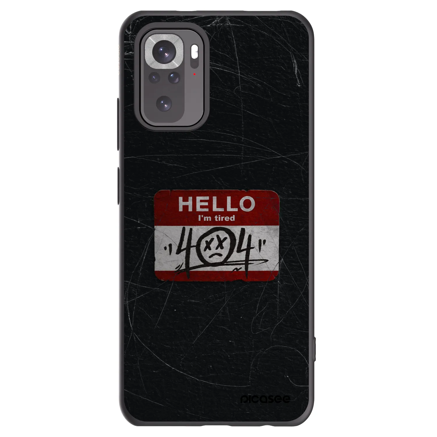 Picasee silikonový černý obal pro Xiaomi Redmi Note 10S - HELLO 404