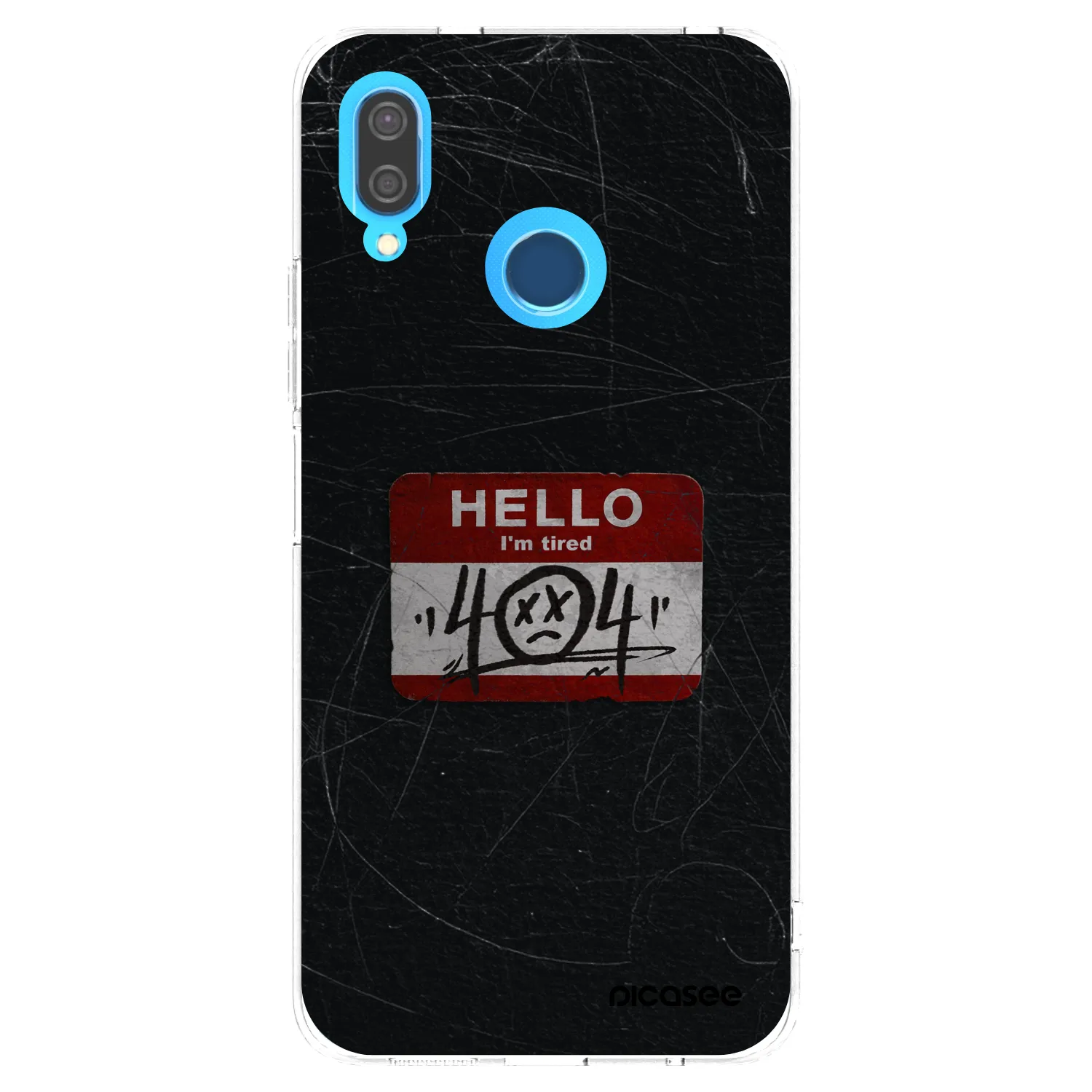 Picasee silikonový průhledný obal pro Huawei P20 Lite - HELLO 404